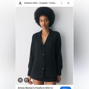 Aritzia Freeform Shirt Black